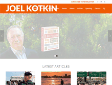 Tablet Screenshot of joelkotkin.com